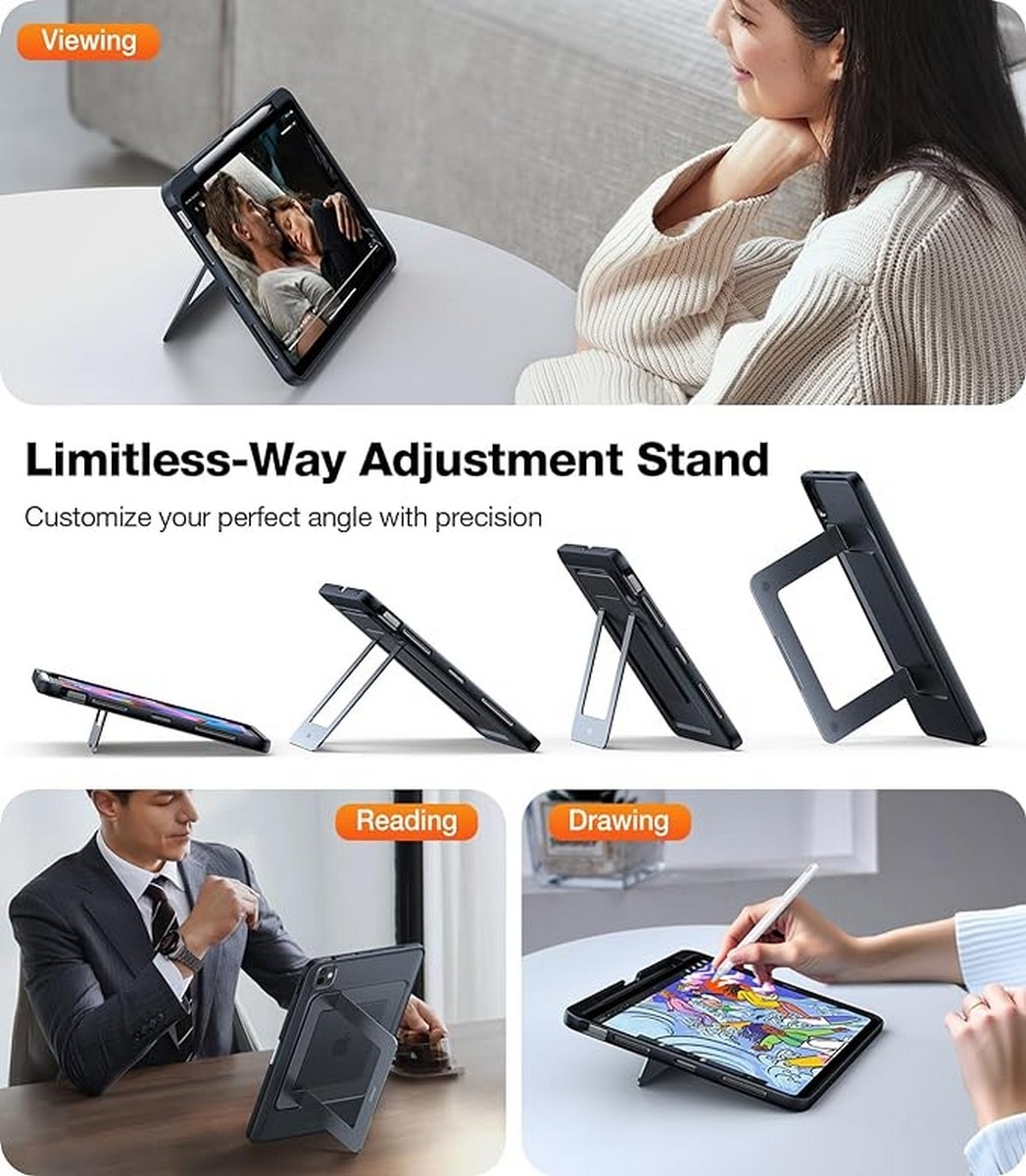 Capa Torras Duo Series para iPad Air 11" (2024) / Air (4,5) / iPad 3