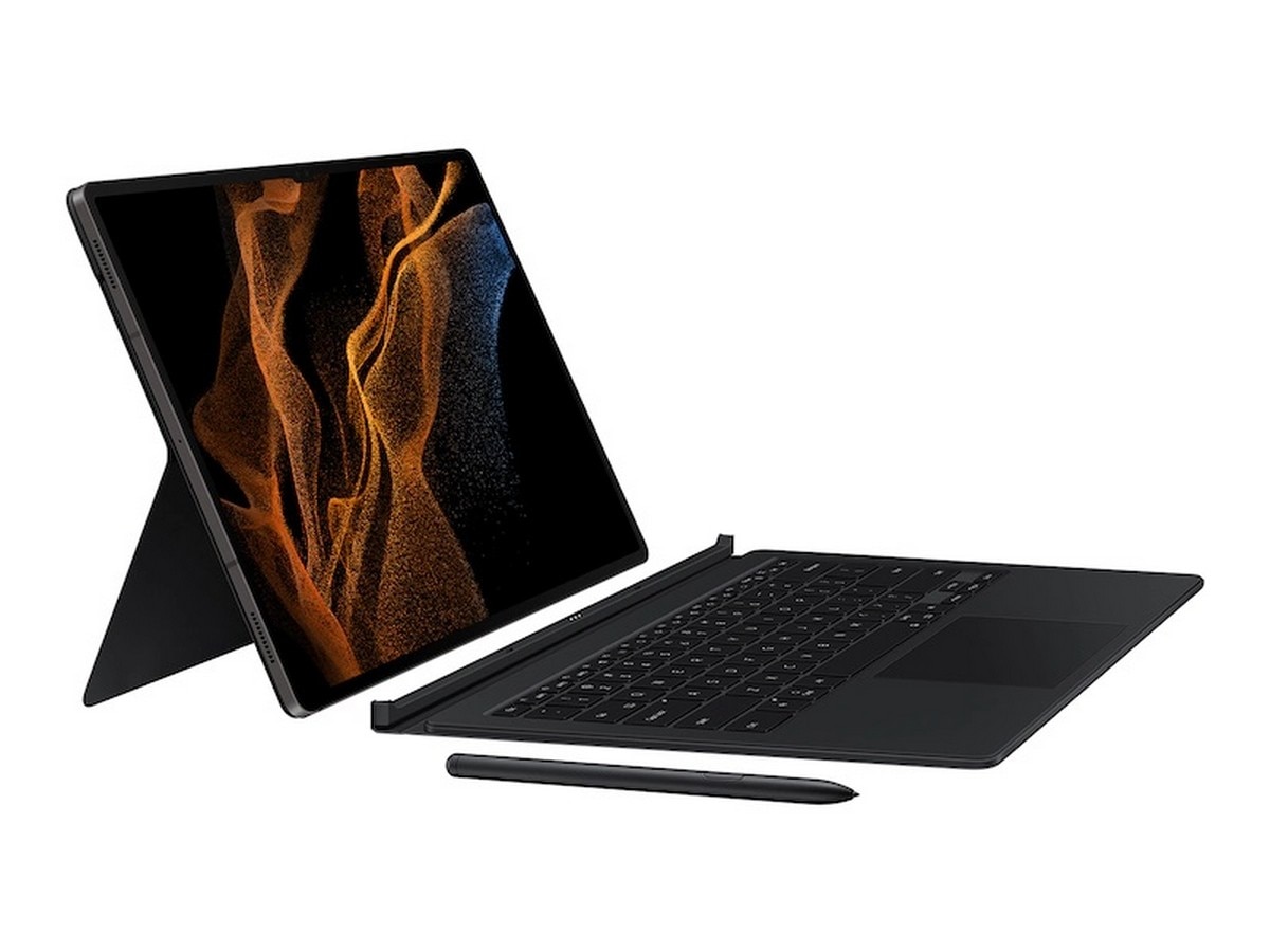 Capa Teclado para Samsung Tab S8 Ultra - Preto Preto-5