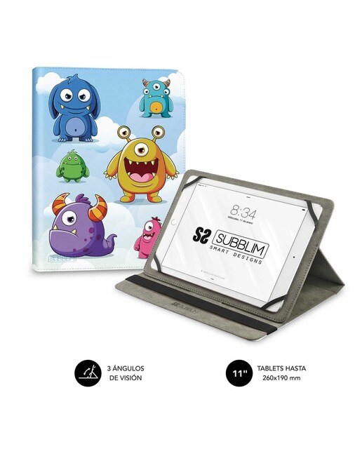 Imagem 0 de Capa universal para tablet  TRENDY CASE Monsters  9,6 " a  11 "