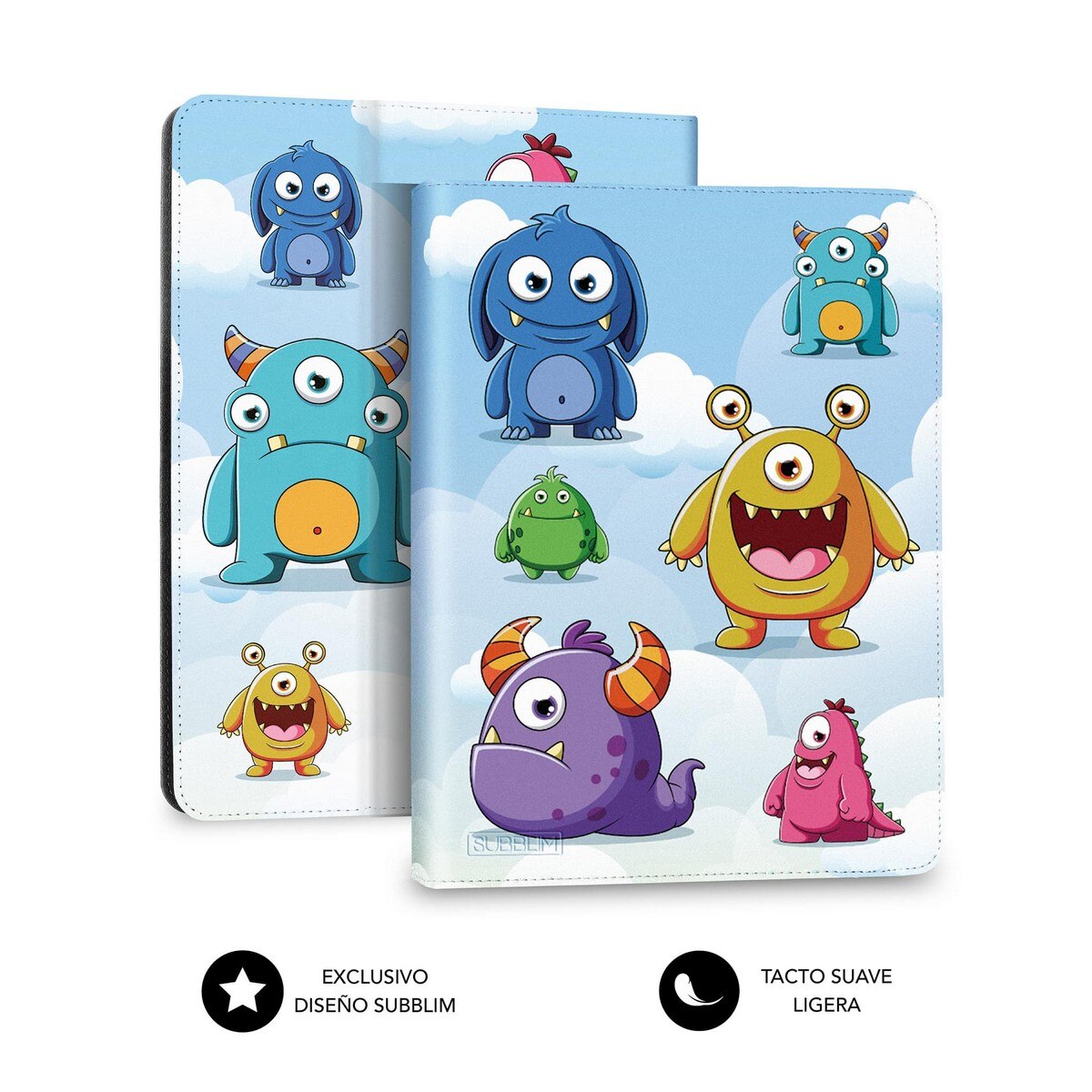 Capa universal para tablet TRENDY CASE Monsters 9,6 " a 11 " 2
