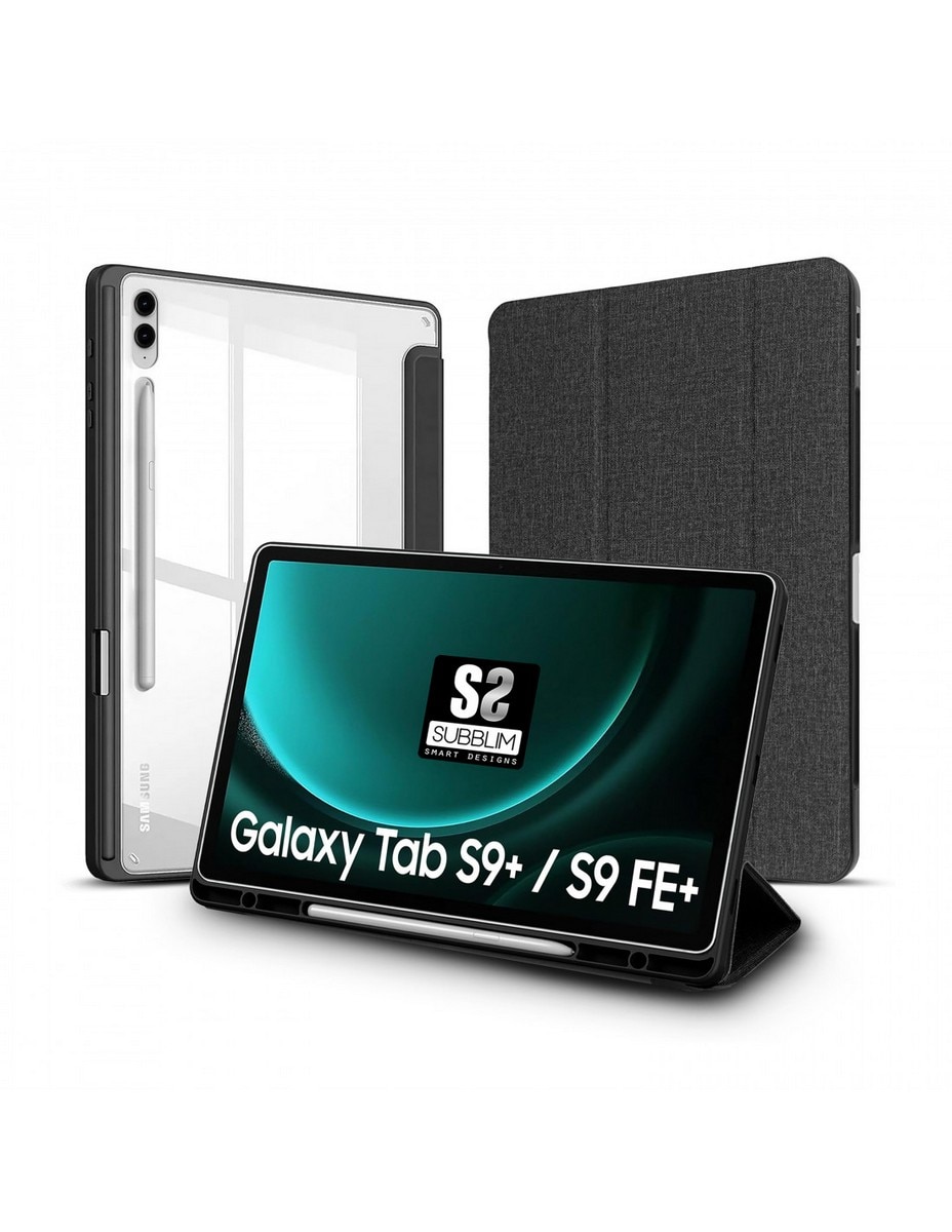 Capa Subblim Clear Shock Case para Tablet Samsung Galaxy Tab S9+ 12,4" - Preto 1