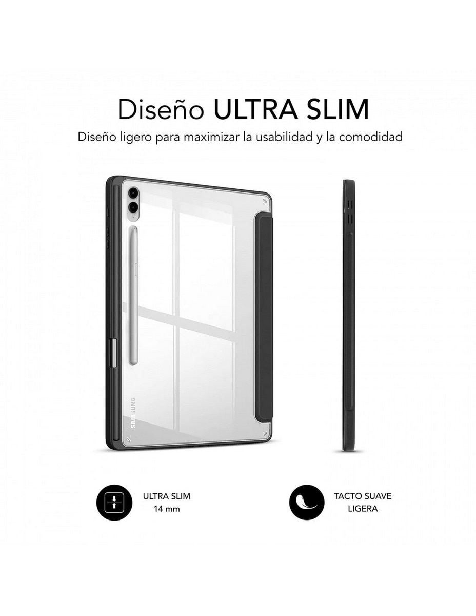 Capa Subblim Clear Shock Case para Tablet Samsung Galaxy Tab S9+ 12,4" - Preto 2
