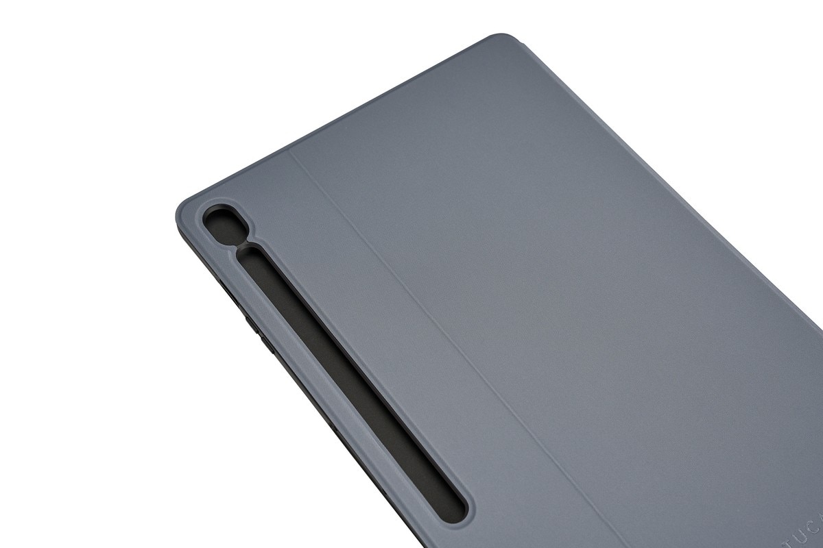 Capa Tucano para Tablet Samsung Glalaxy S10 FE+ 13.1" Funcionalidade Stand, Presilha para Caneta - Cinza Cinzento-escuro-3
