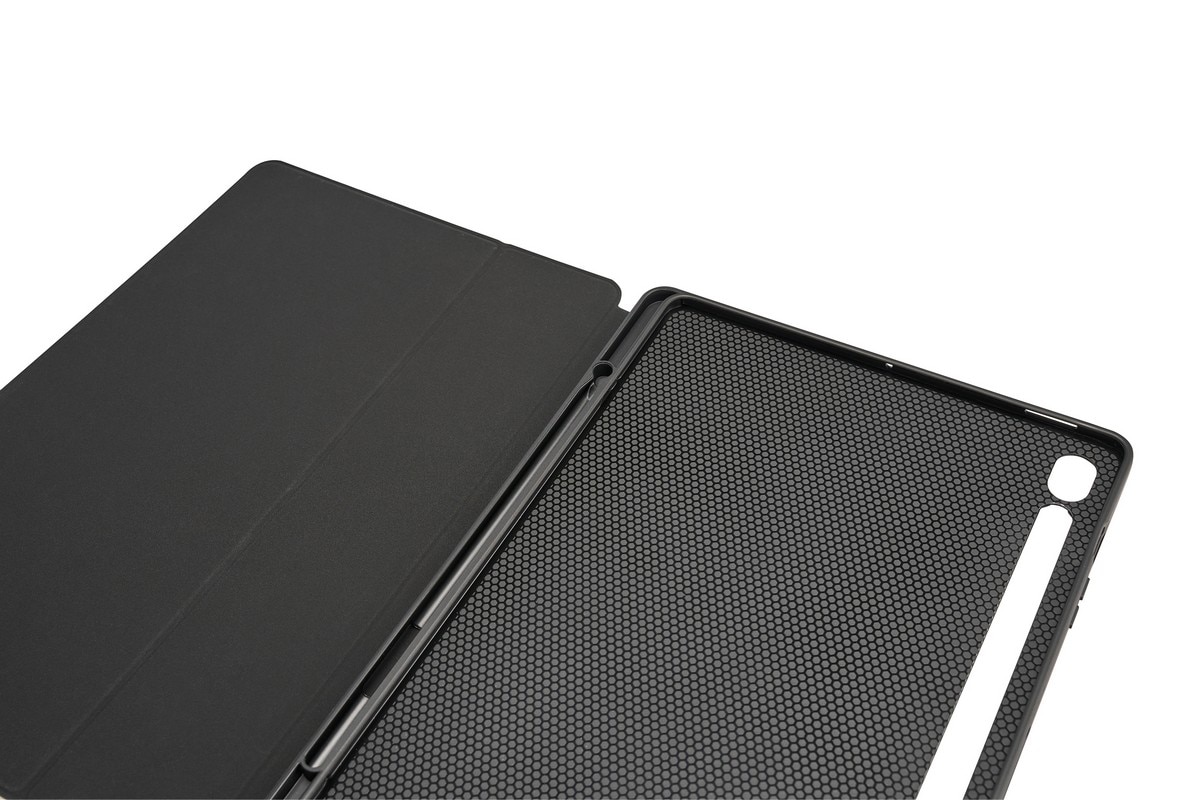 Capa Tucano para Tablet Samsung Glalaxy S10 FE+ 13.1" Funcionalidade Stand, Presilha para Caneta - Cinza Cinzento-escuro-6