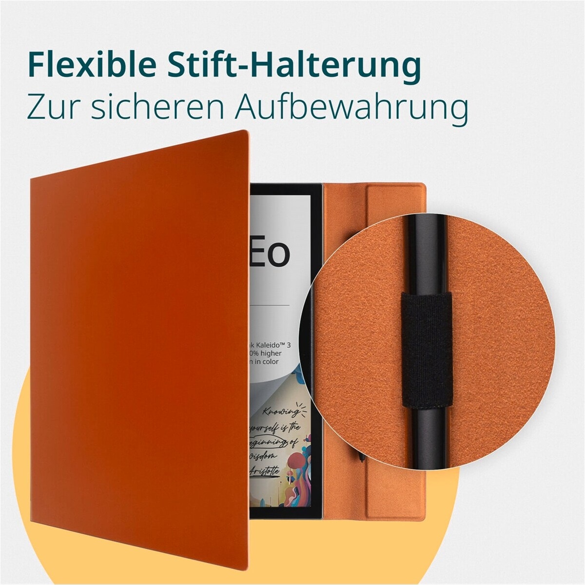 Capa Pocketbook Flip Cover 10,3" - Braun Castanho-3