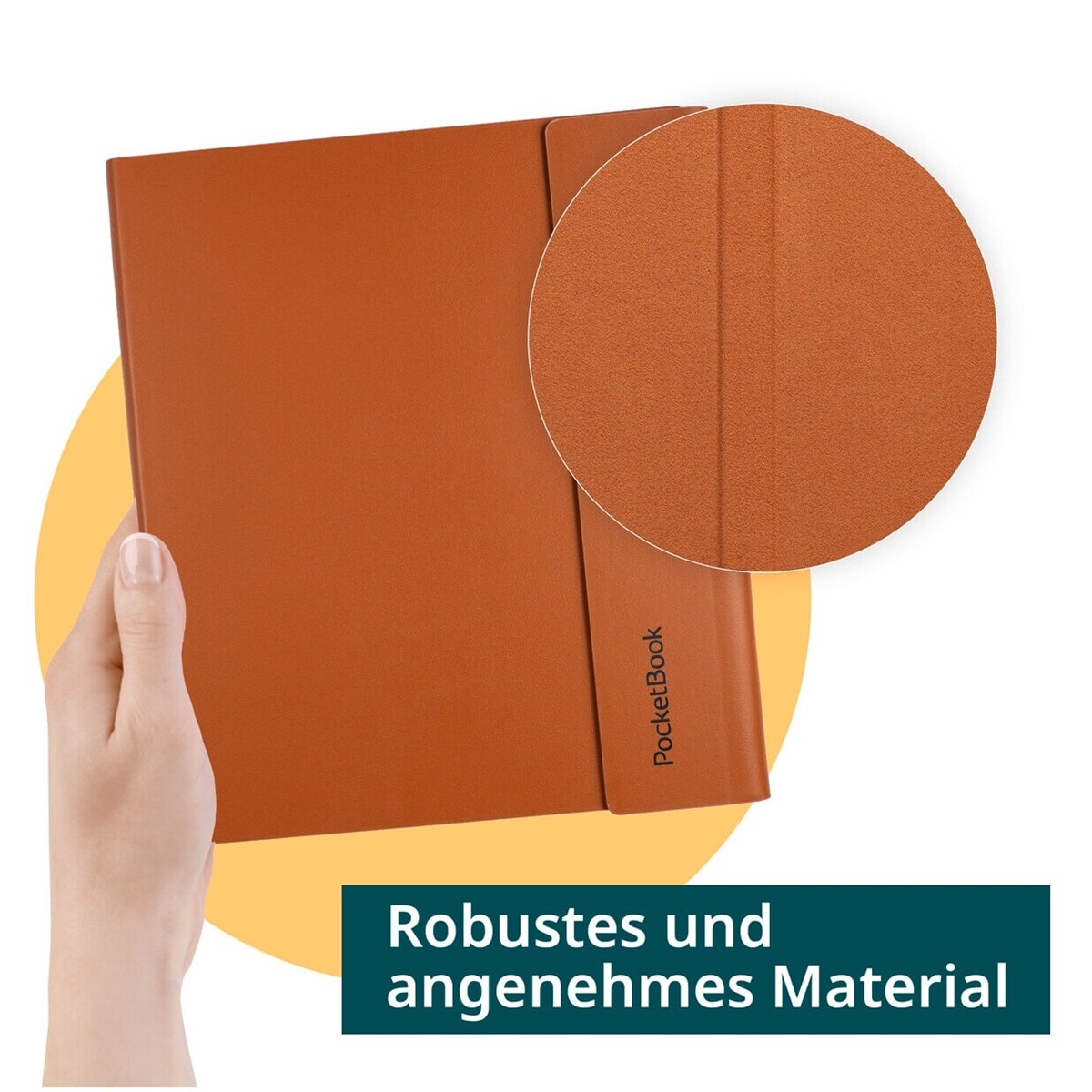 Capa Pocketbook Flip Cover 10,3" - Braun Castanho-4