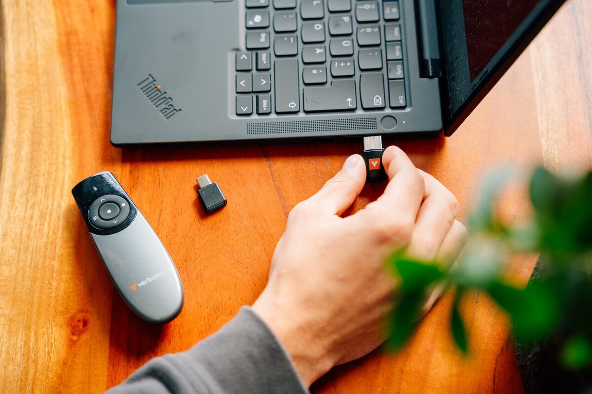 Apresentador Verbatim Focus Wireless Presenter with Red Laser Pointer Preto / Cinzento-5