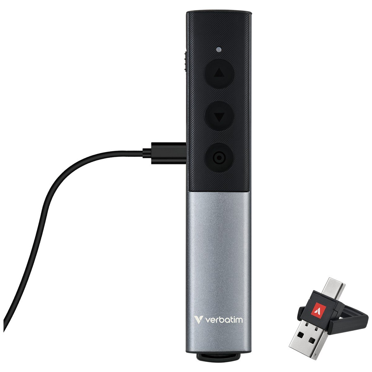 Agenda Verbatim Wireless Presenter with Red Laser Pointer Preto / Cinzento-3