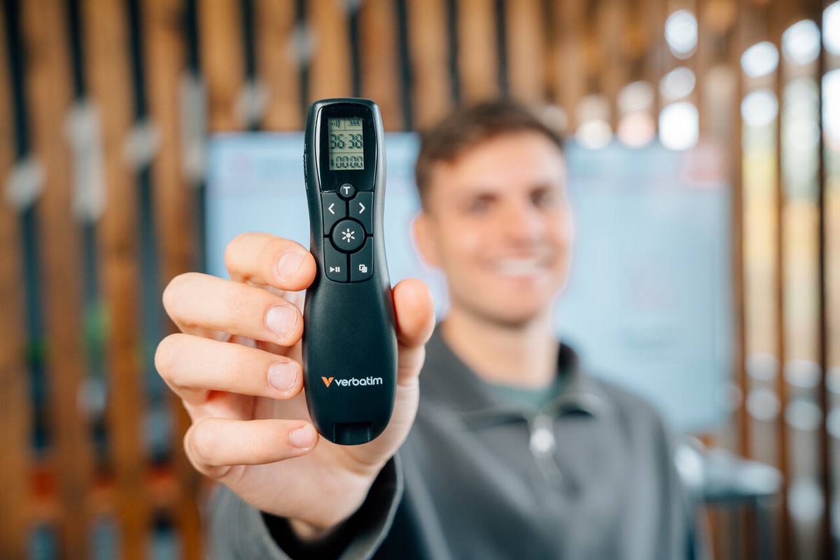 Apresentador Verbatim Keynote Wireless Presenter with LCD Display Preto-5
