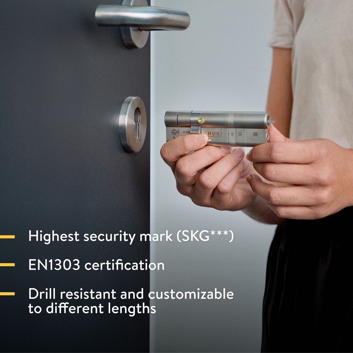 Fechadura Inteligente Nuki Smart Lock Ultra - Aço Inoxidável Aço inoxidável-2