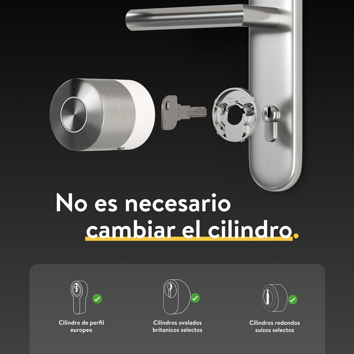 Fechadura Inteligente Nuki Smart Lock Pro - Branco e Aço Inoxidável Branco / Aço inoxidável-3