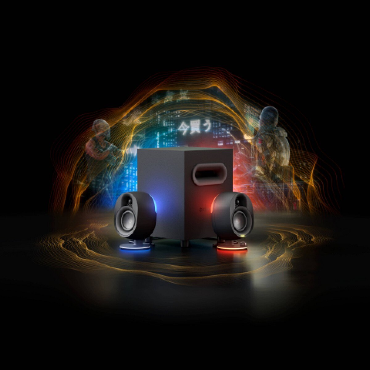 Colunas SteelSeries Arena 7 RGB 2.1 - Preto 4