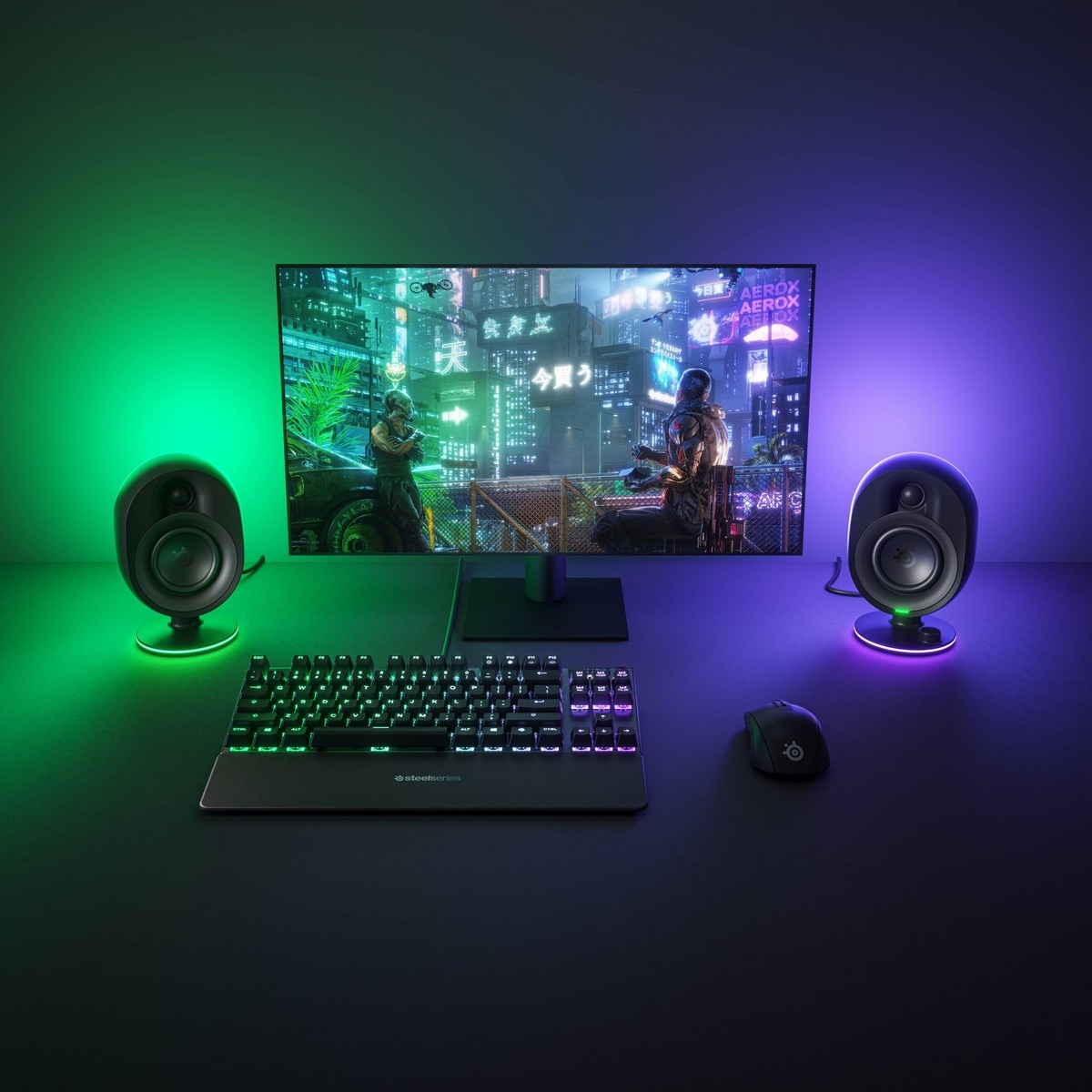Colunas SteelSeries Arena 7 RGB 2.1 - Preto 5