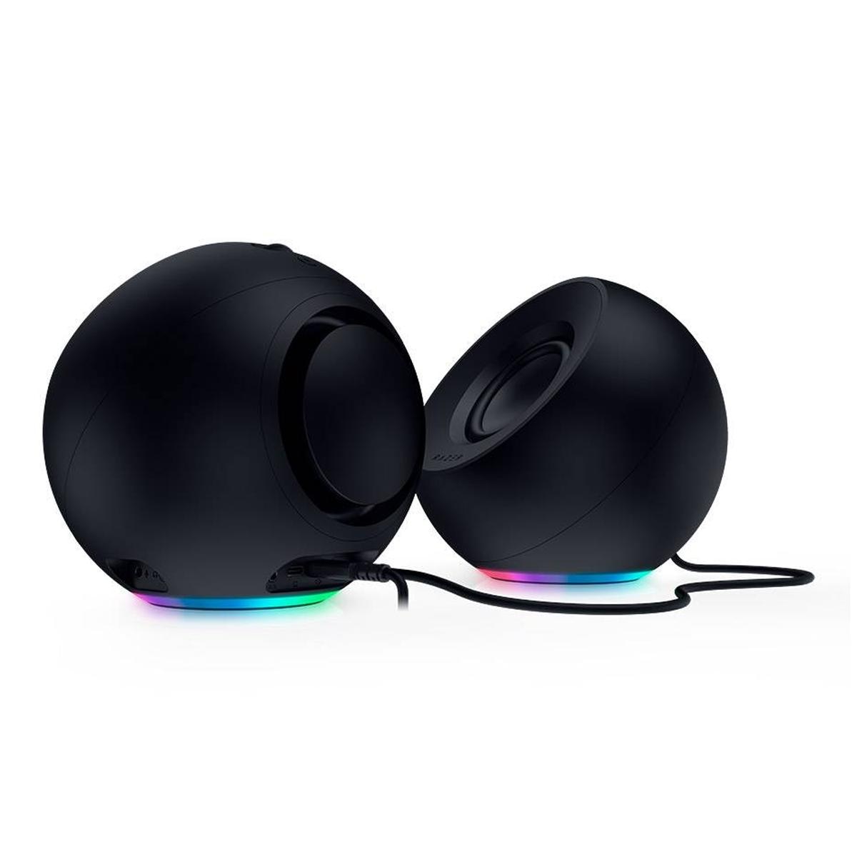 Colunas Razer Mako X RGB Desktop Compact Design 2.0 45W Peak / 30W RMS - Preto Preto-5