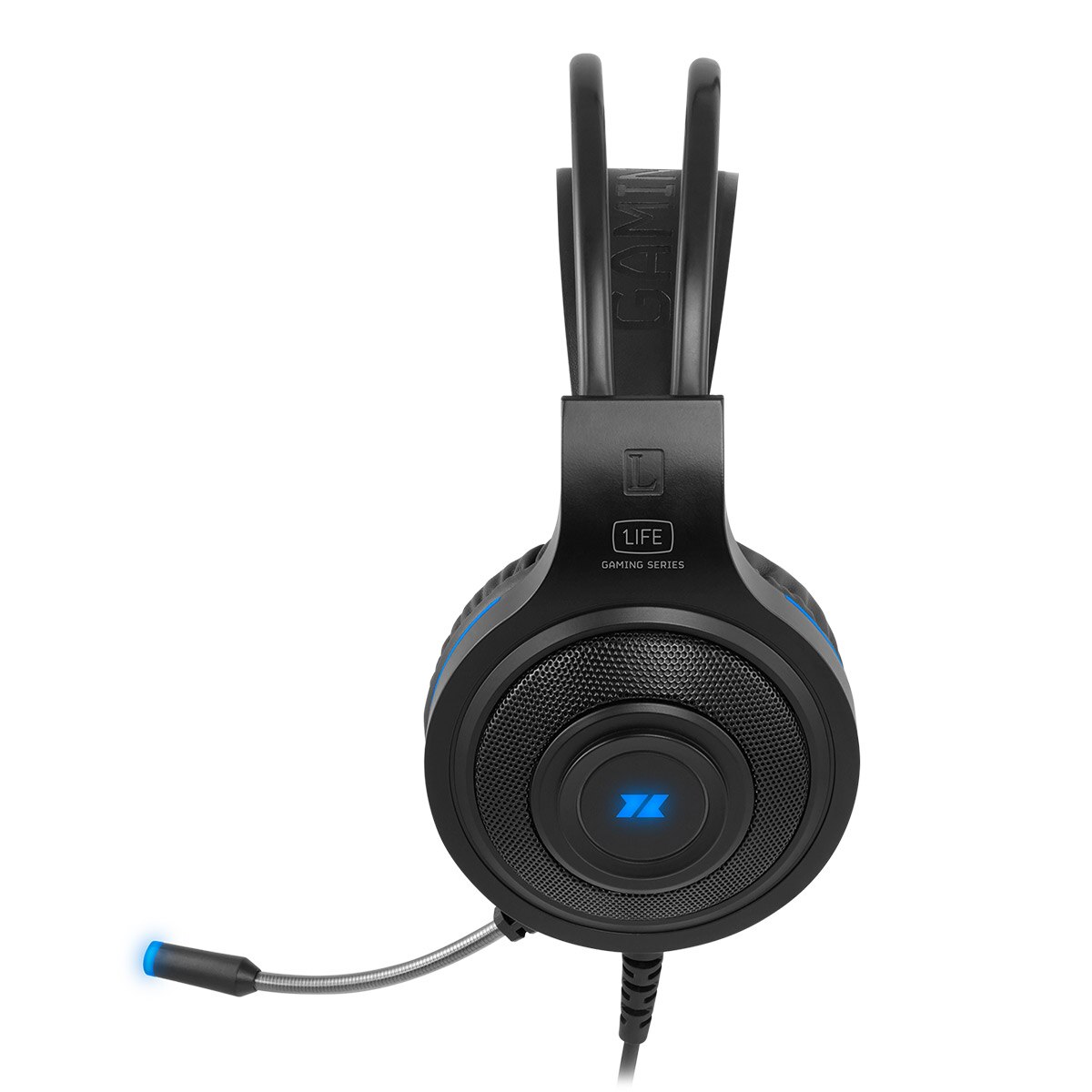 Auscultadores Gaming 1Life GHS: Sonic Gaming - Preto e Azul Preto / Azul-2