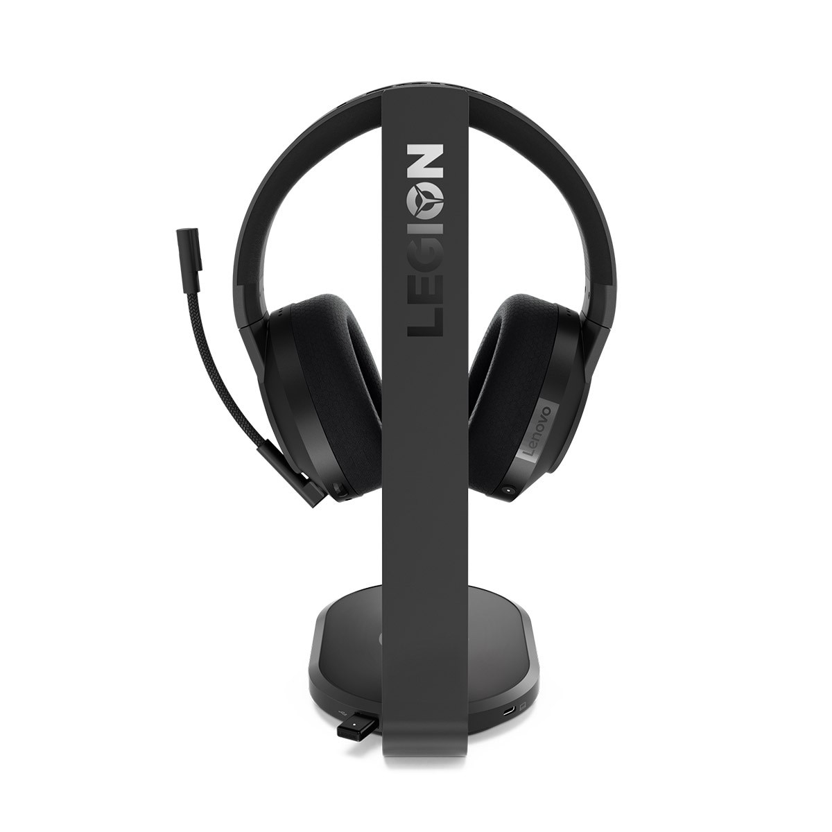 Suporte Gaming Legion S600 Station com Carregador Wireless Preto-6