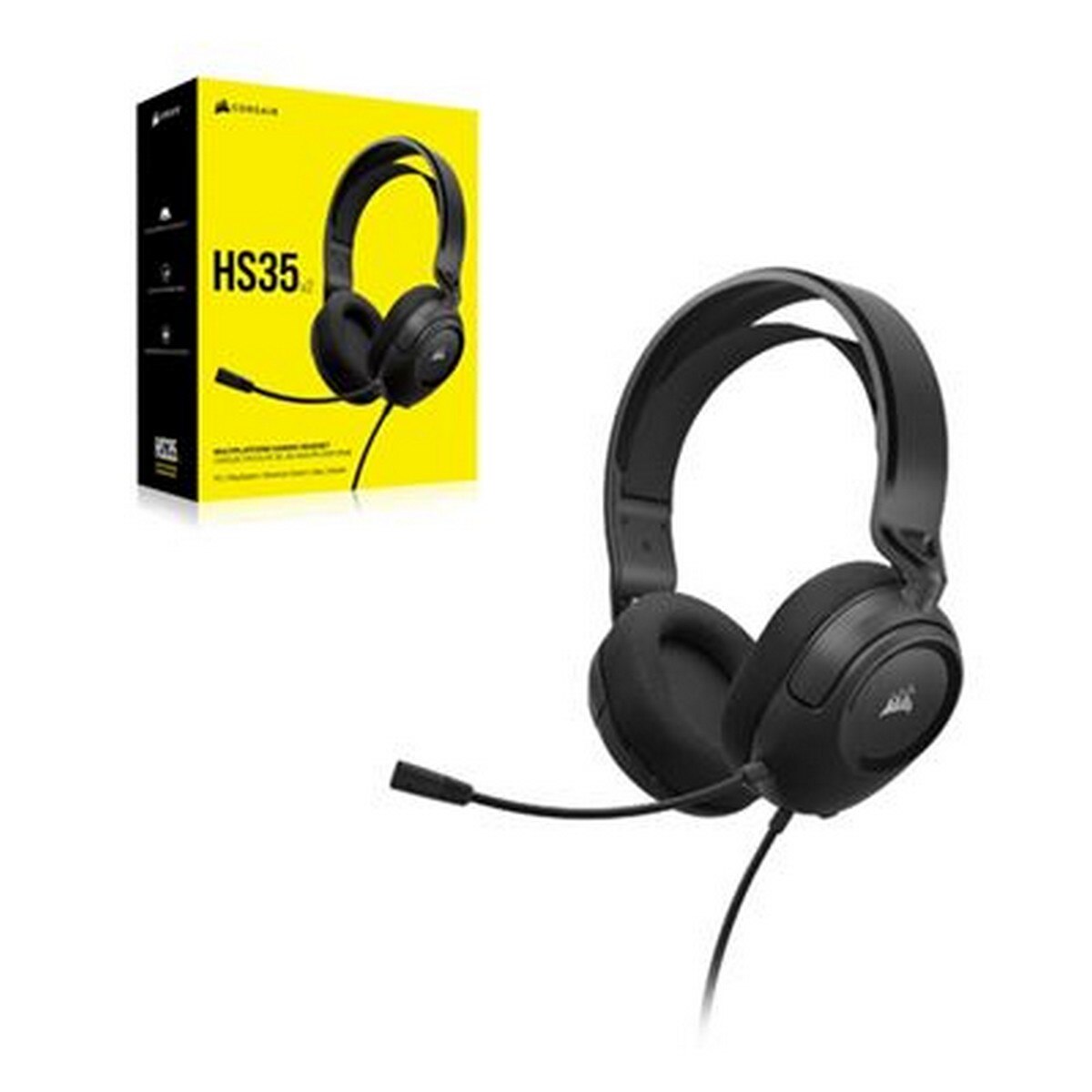 Auscultadores Gaming Corsair HS35 v2 - Carbono 2