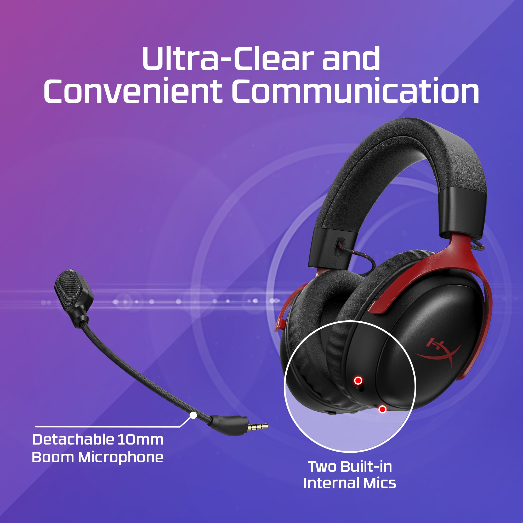 Auscultadores Sem Fios HyperX Cloud III S Wireless Preto / Vermelho-8