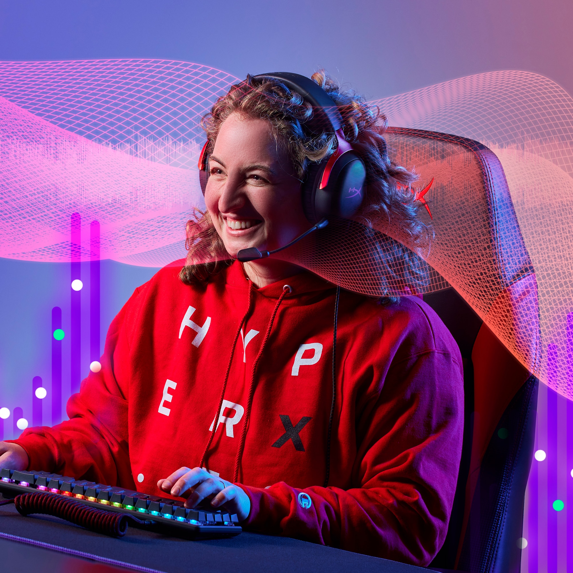 Auscultadores Sem Fios HyperX Cloud III S Wireless Preto / Vermelho-14