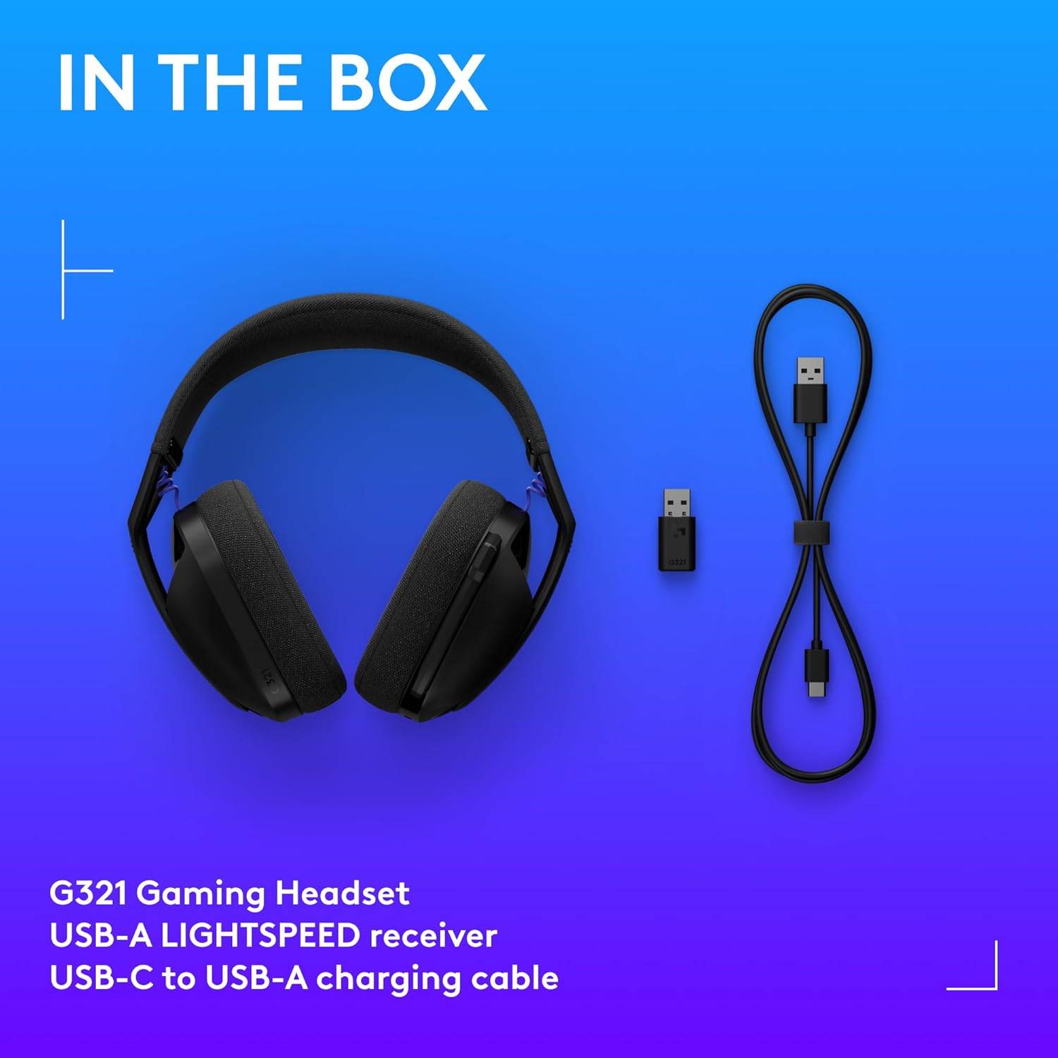 Auscultadores Headset Logitech G321 Lightspeed Wireless Gaming para PC, PS4, PS5, Nintendo Switch e Mobile – Preto Preto-8