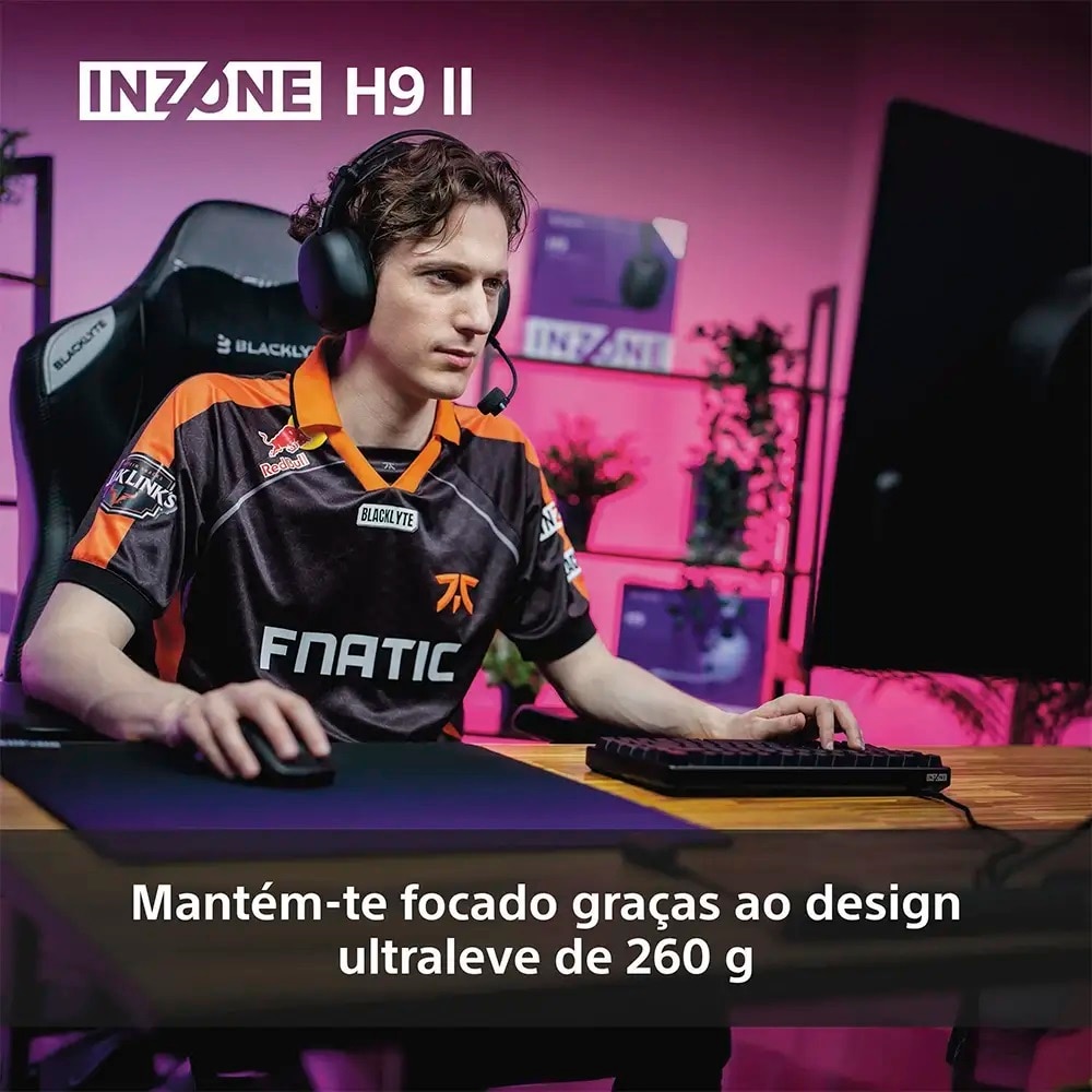 Auscultadores de Gaming Sony INZONE H9 II WH-G910NB com Cancelamento de Ruído - Preto Preto-4