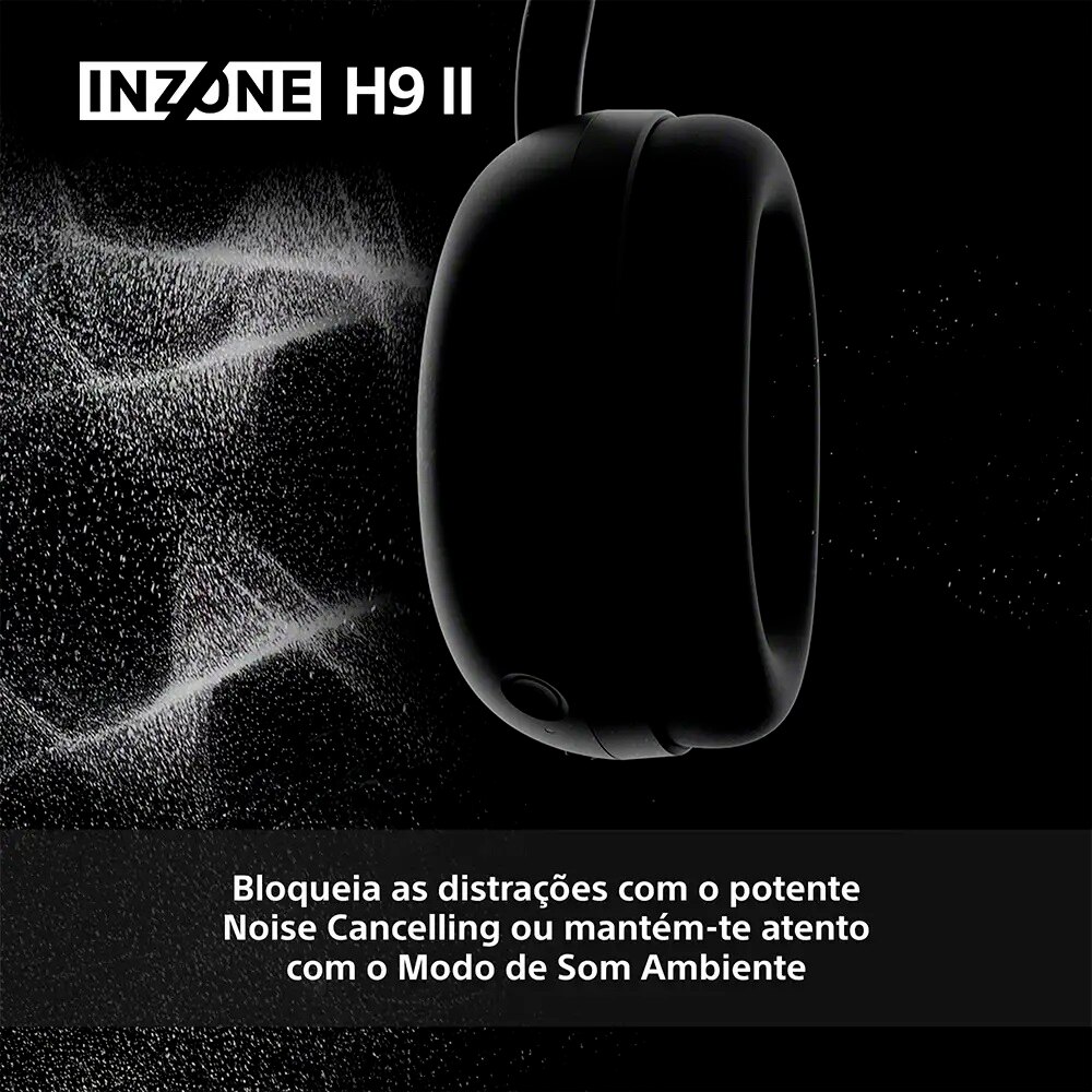 Auscultadores de Gaming Sony INZONE H9 II WH-G910NB com Cancelamento de Ruído - Preto Preto-5