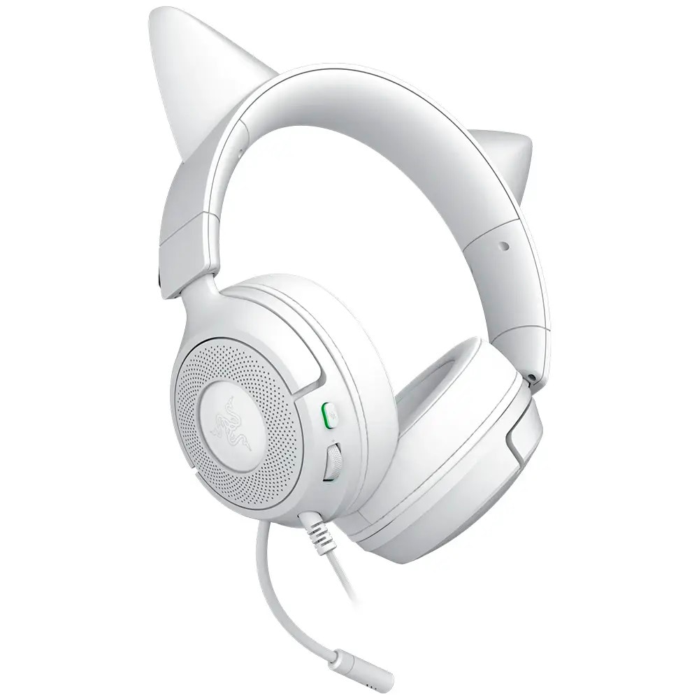 Auscultadores Gaming Razer Kraken Kitty V3 X - Branco Branco-2