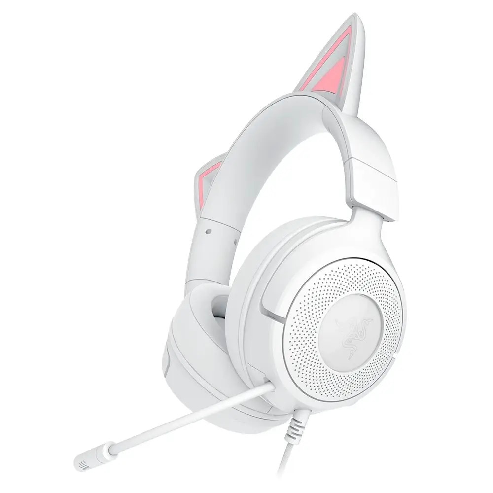 Auscultadores Gaming Razer Kraken Kitty V3 X - Branco Branco-3
