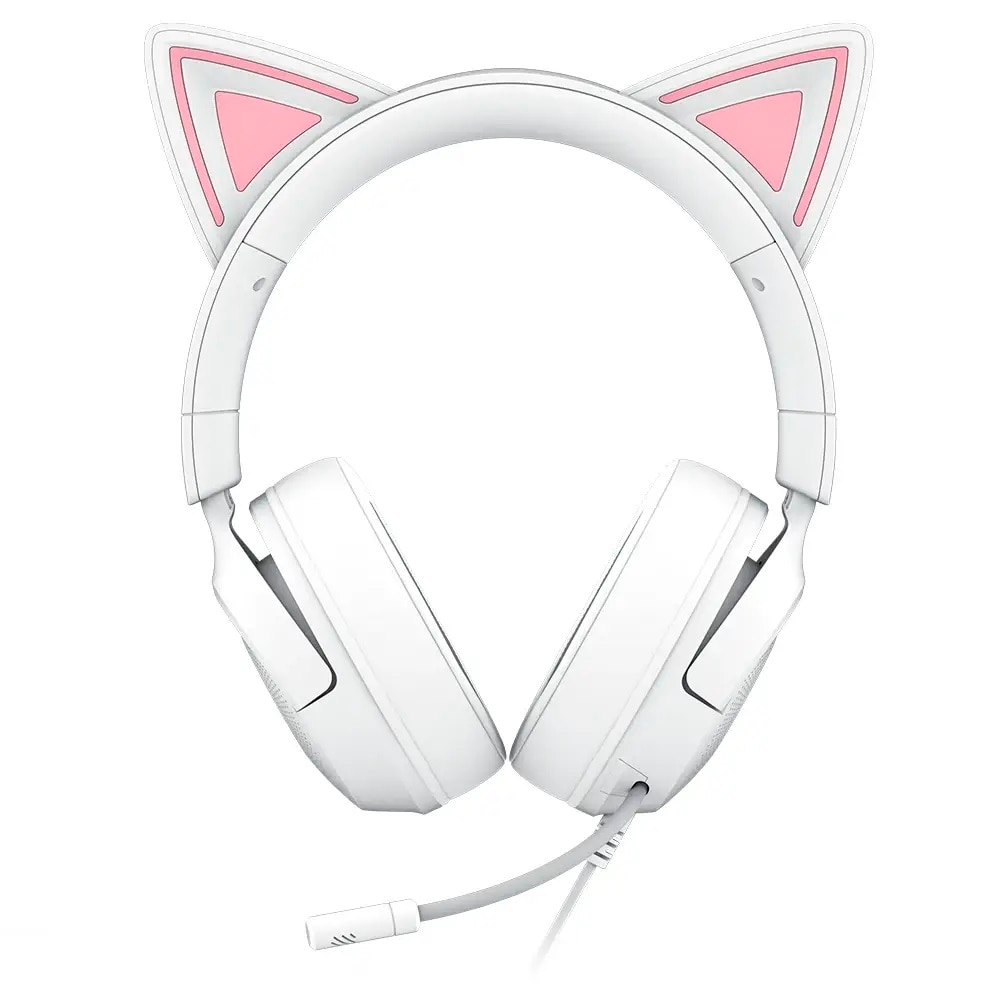Auscultadores Gaming Razer Kraken Kitty V3 X - Branco Branco-5