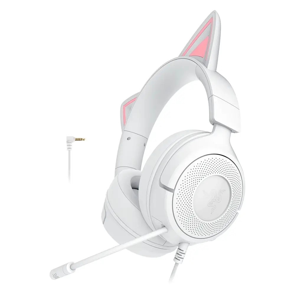 Auscultadores Gaming Razer Kraken Kitty V3 X - Branco Branco-6