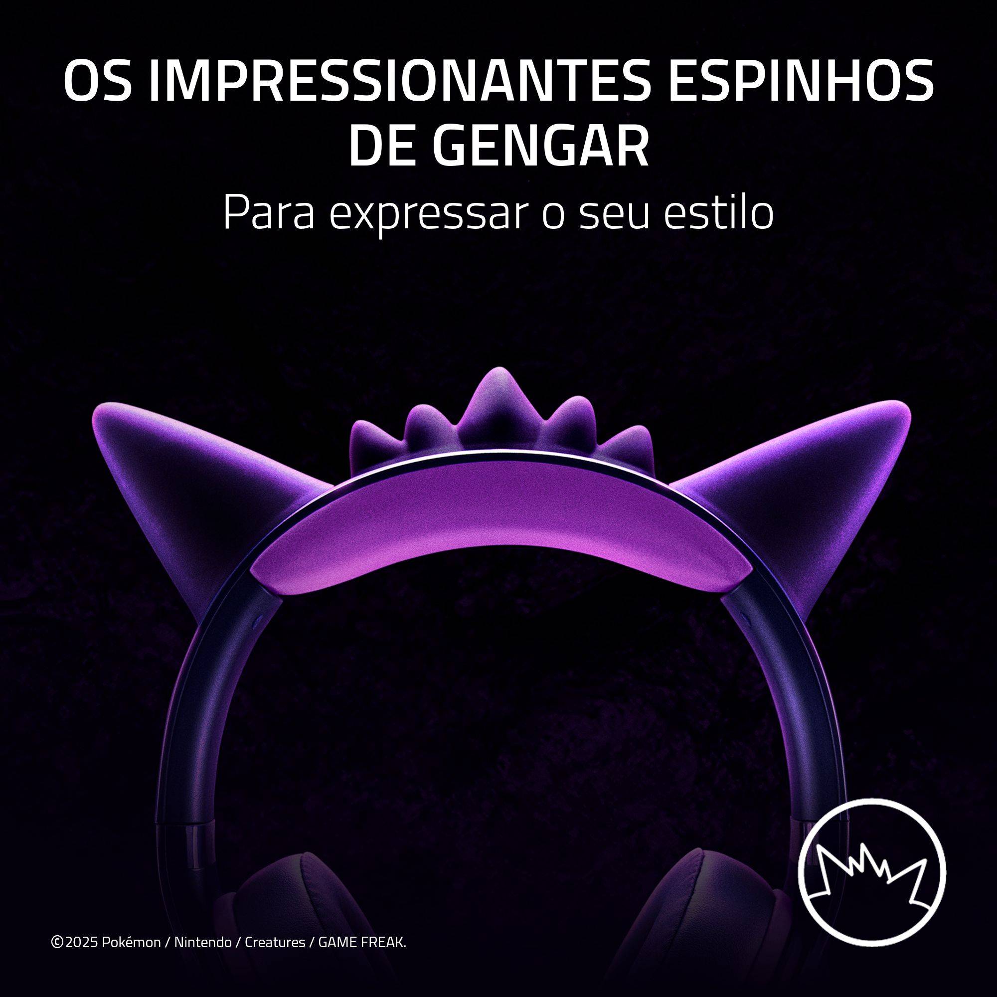 Auscultadores Gaming Razer Kraken Kitty V2 - Pokémon Gengar Edition Roxo-5