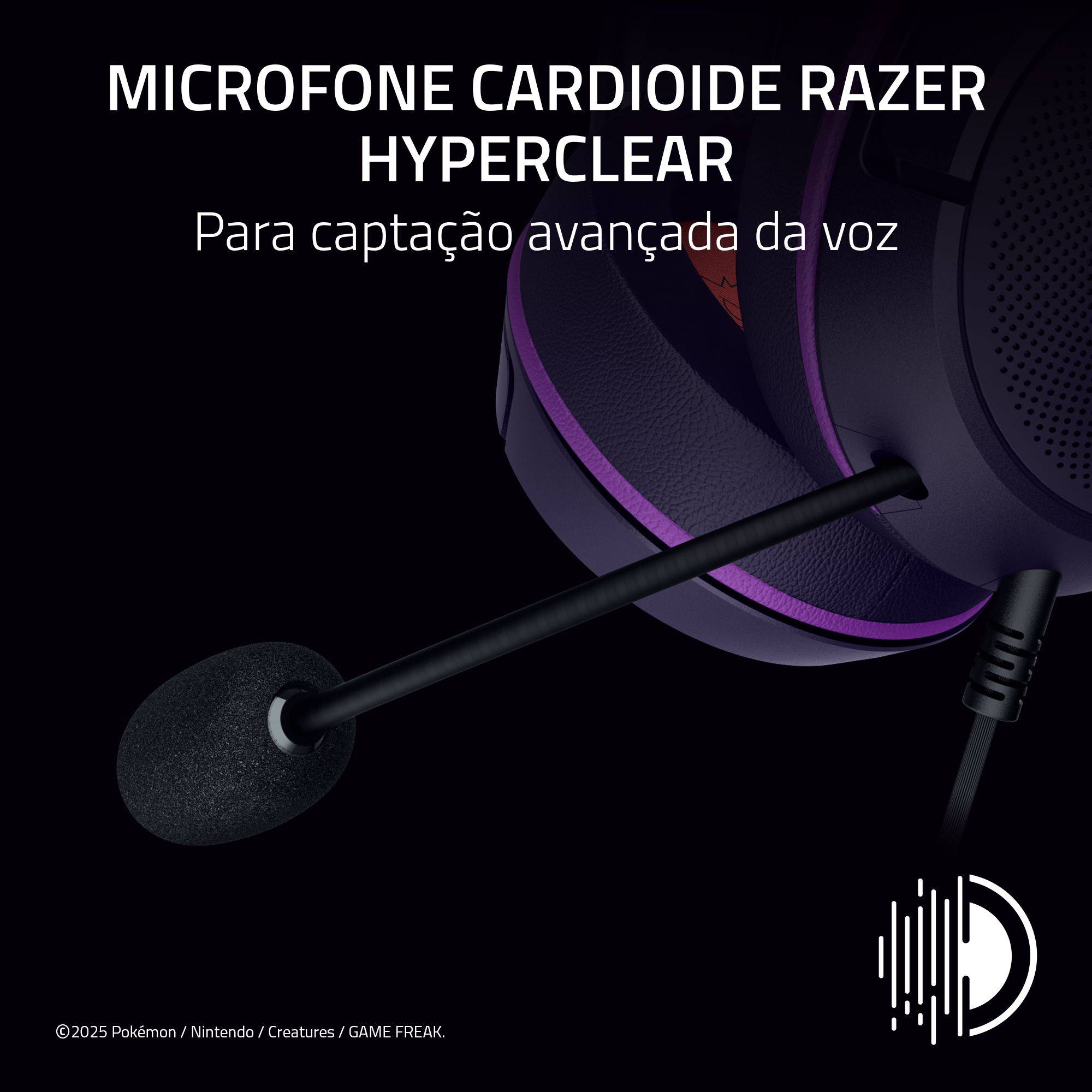 Auscultadores Gaming Razer Kraken Kitty V2 - Pokémon Gengar Edition Roxo-8