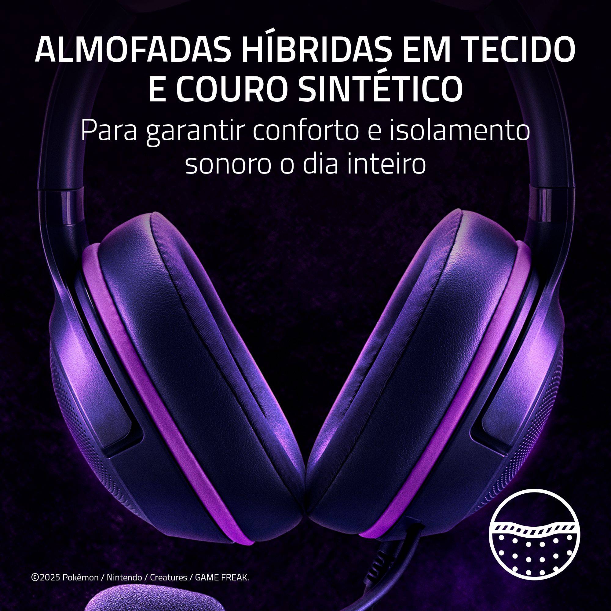 Auscultadores Gaming Razer Kraken Kitty V2 - Pokémon Gengar Edition Roxo-10