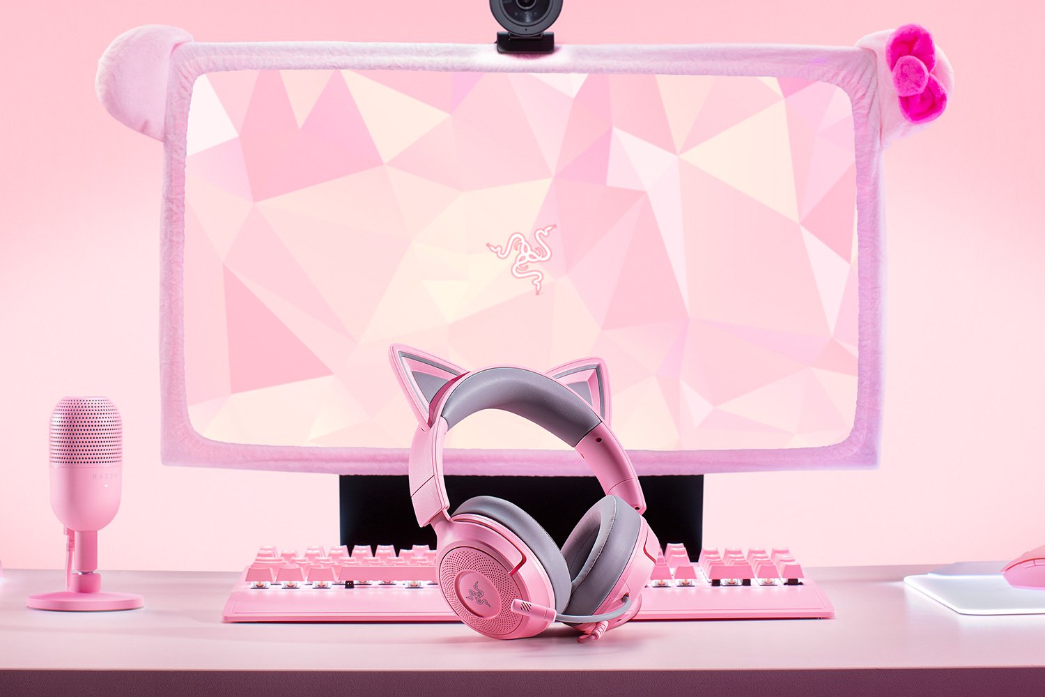 Auscultadores Gaming Razer Kraken Kitty V3 X - Quartzo Quartzo-8