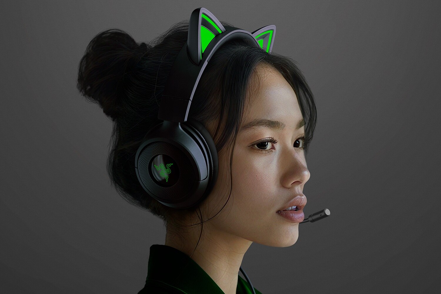 Auscultadores Gaming Razer Kraken Kitty V3 X - Preto Preto-7