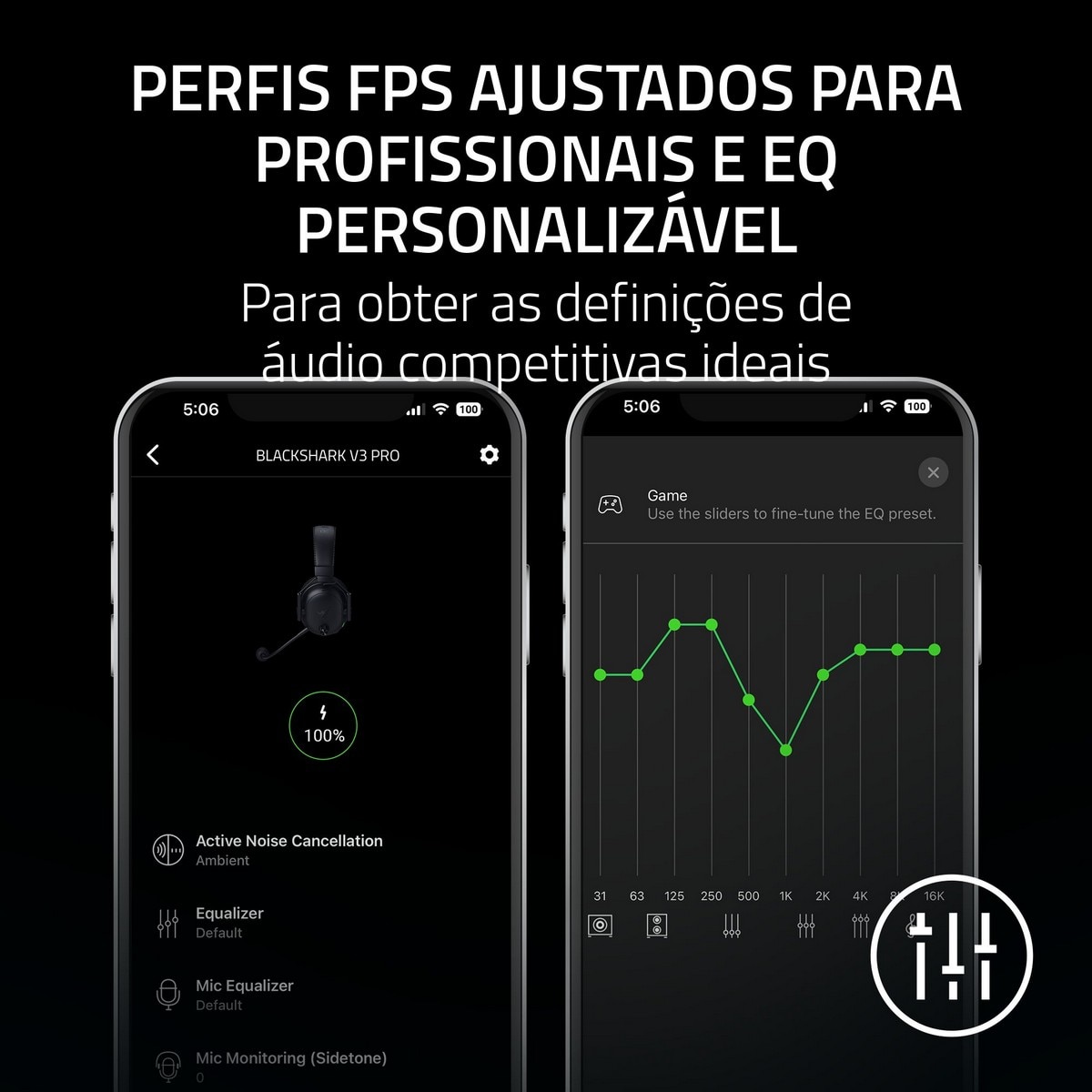 Auscultadores Gaming Razer BlackShark V3 Pro sem Fios - Preto Preto-9