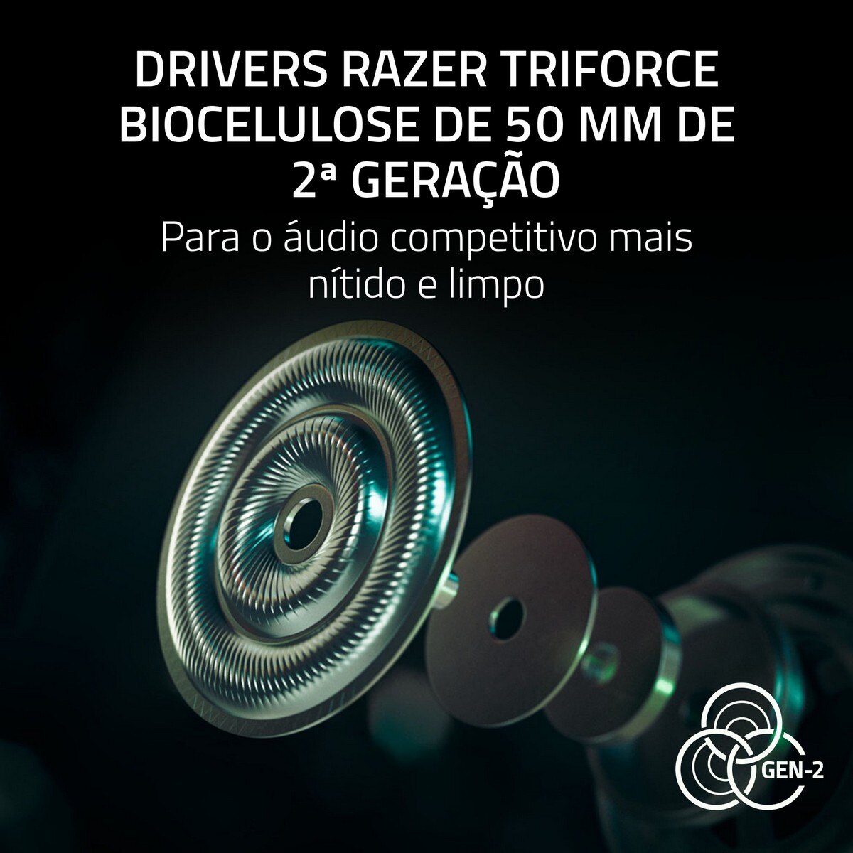 Auscultadores Gaming Razer BlackShark V3 Pro, sem Fios - Branco Branco-6