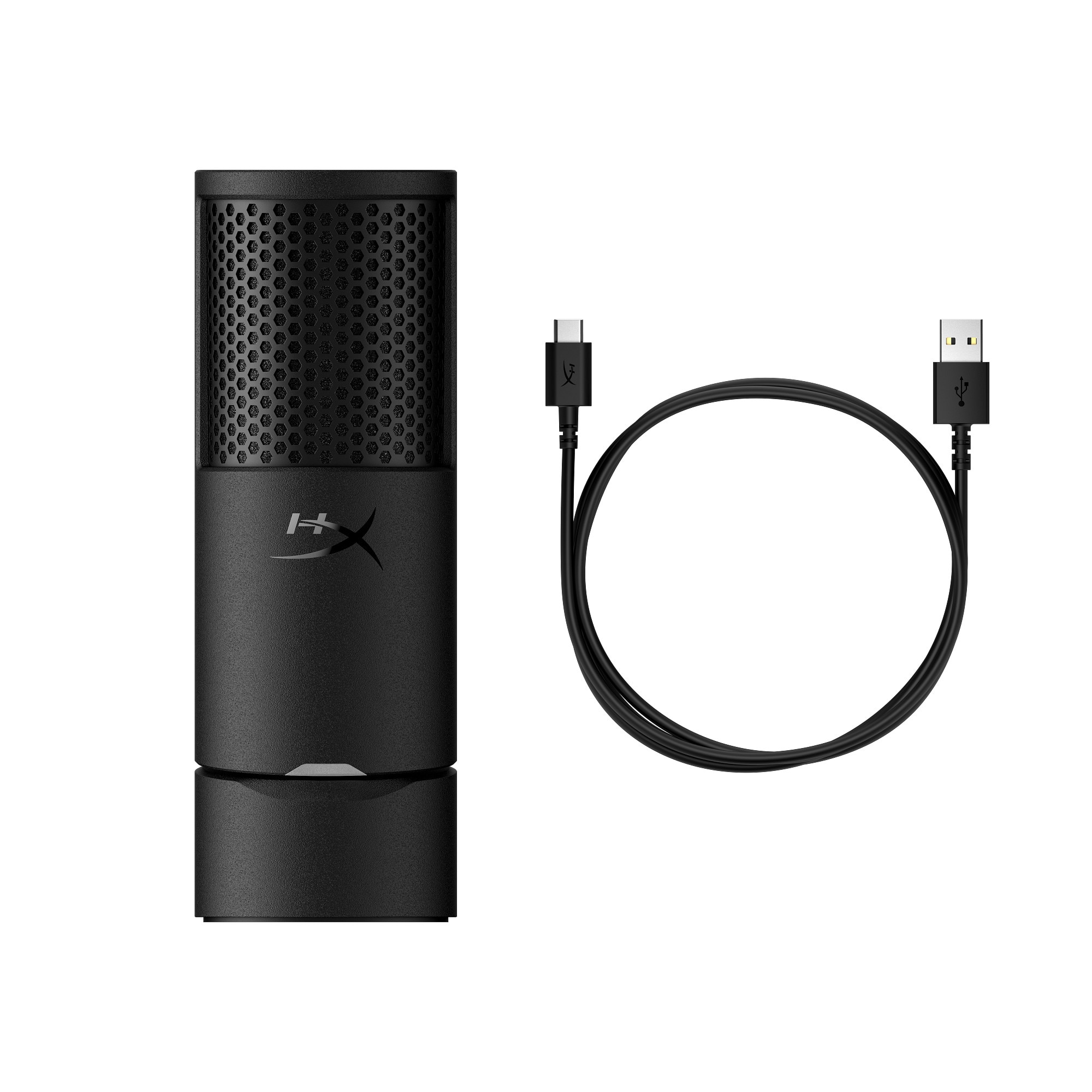 Microfone Condensador Cardióide HyperX SoloCast 2 96Khz 24-bit USB - Preto Preto-8