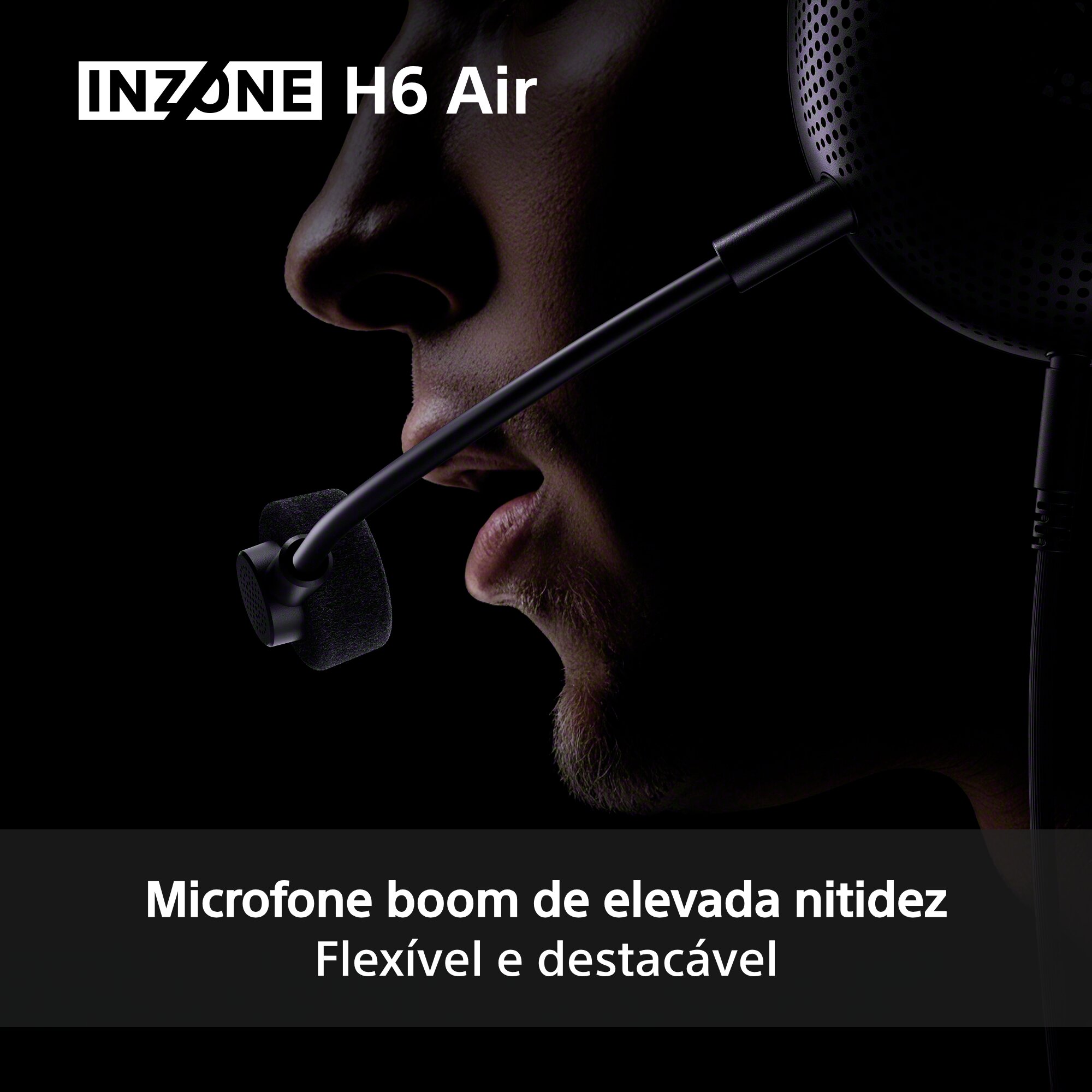 Auscultadores Headset Gaming Sony com Design Open-back e com Cabo Preto-9