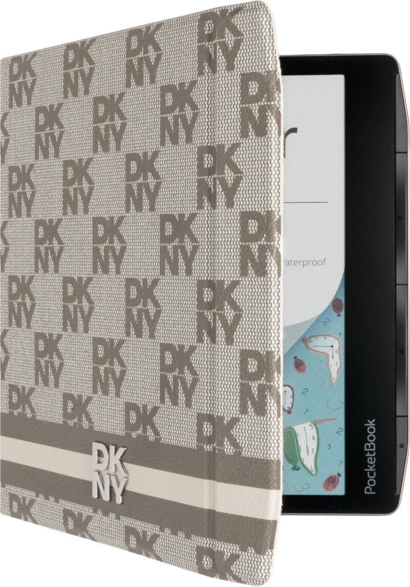 E-reader PocketBook Era Color Smoky Beige Fashion Edition com Capa DKNY 3