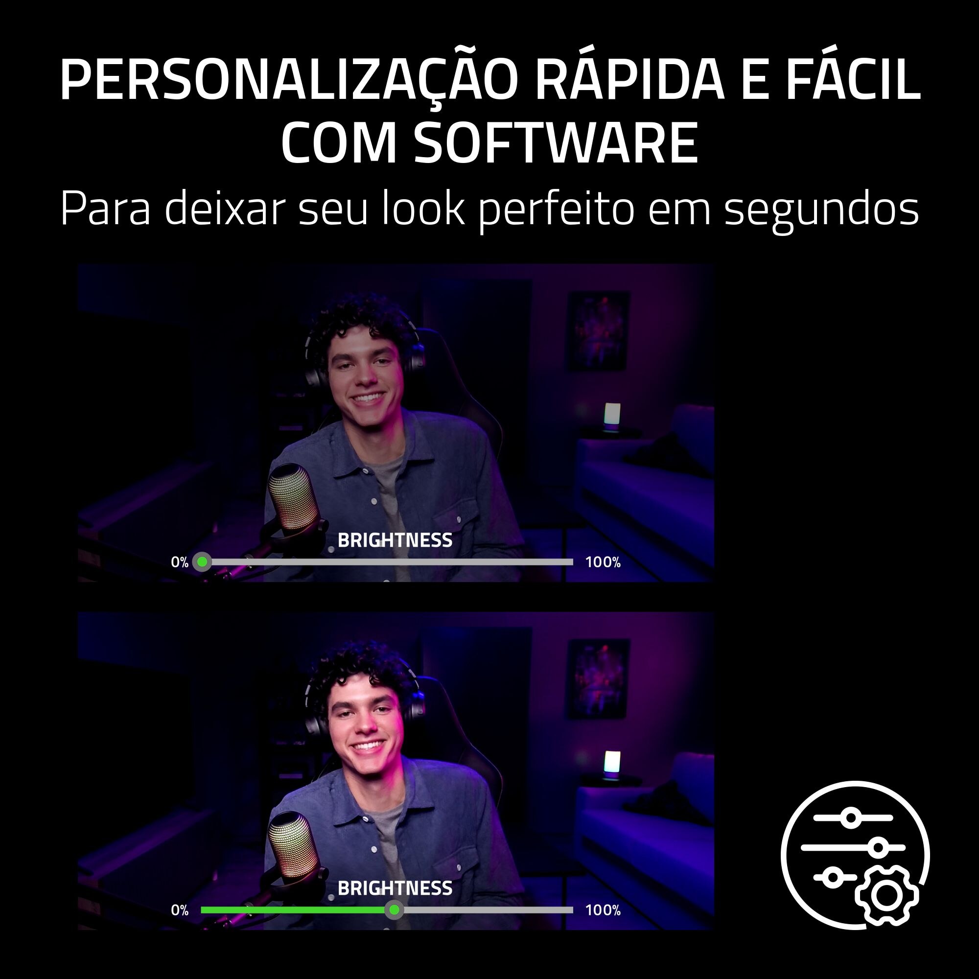 Webcam Razer Kiyo V2 X 2K - Preto Preto-11