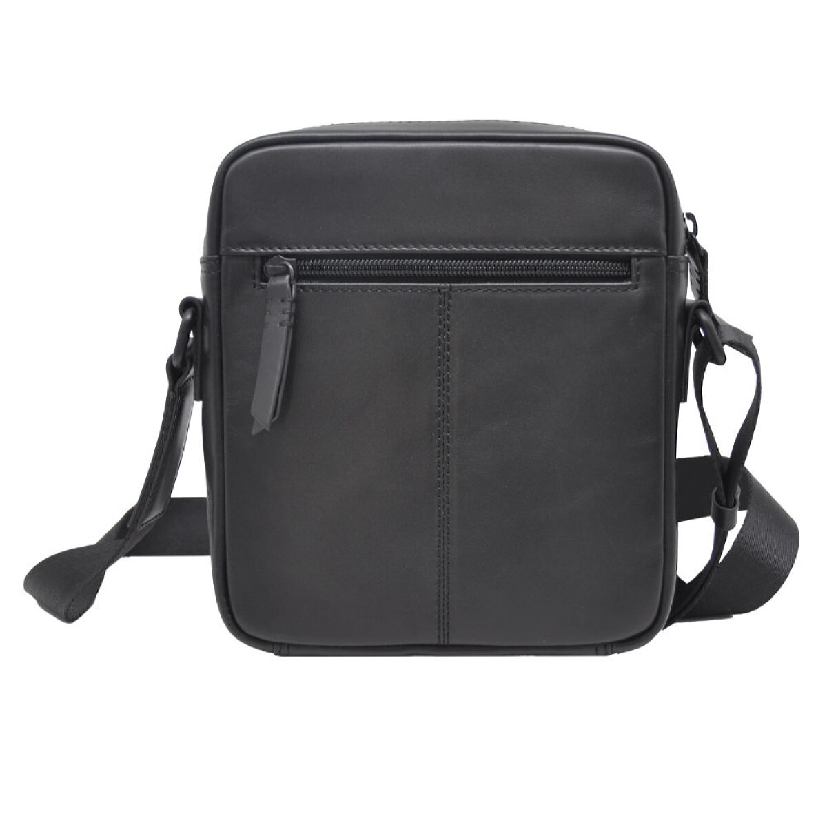 Mala Tiracolo em Pele Genuína MP Bristol C250007 em Preto Preto-3