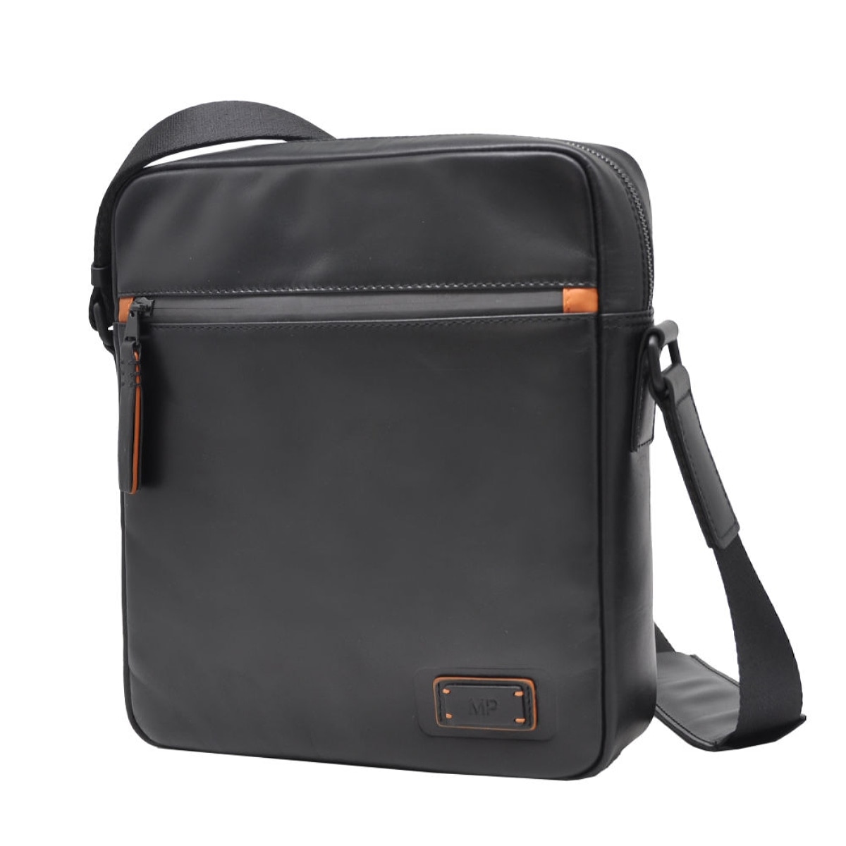 Mala Tiracolo em Pele Genuína MP Bristol C250008 em Preto Preto-1