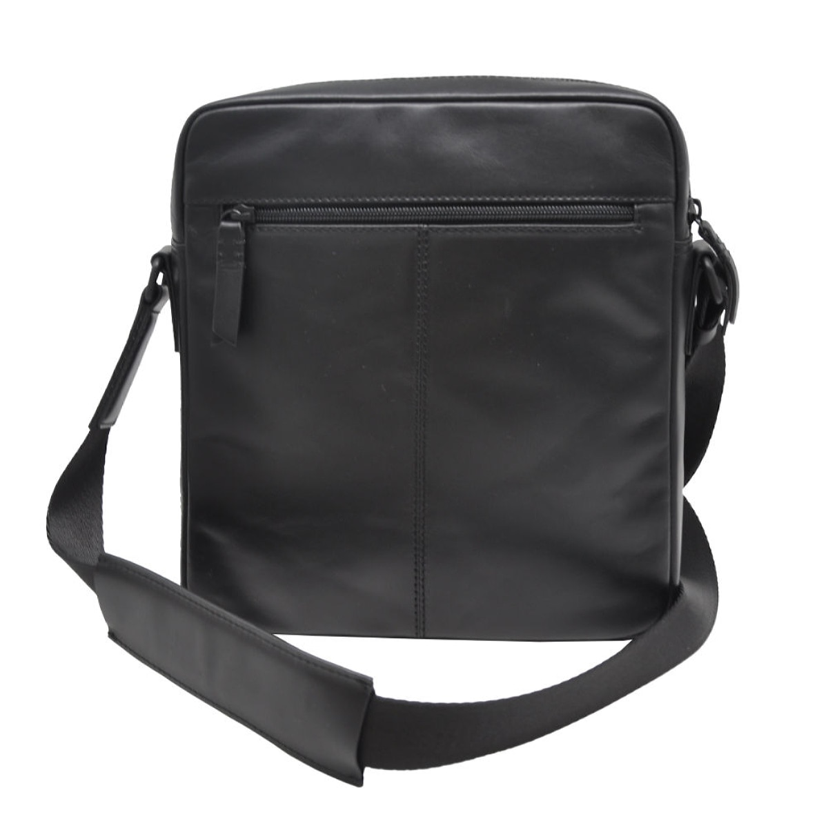 Mala Tiracolo em Pele Genuína MP Bristol C250008 em Preto Preto-3