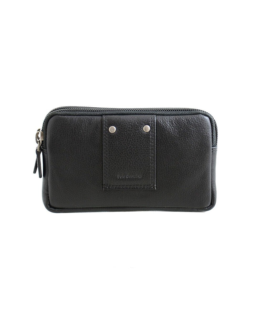 Bolsa de Cintura DAKAR em pele - Preto 2