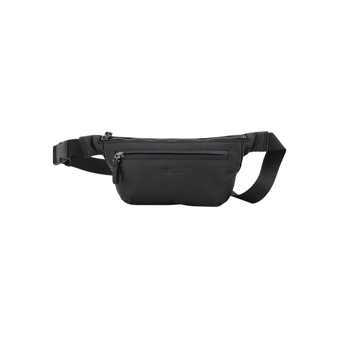 Imagem 0 de Bolsa de Cintura em Pele Genuína Preto