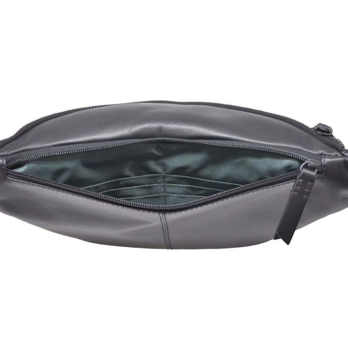Bolsa de Cintura em Pele Genuína MP Bristol C250006 em Preto Preto-3