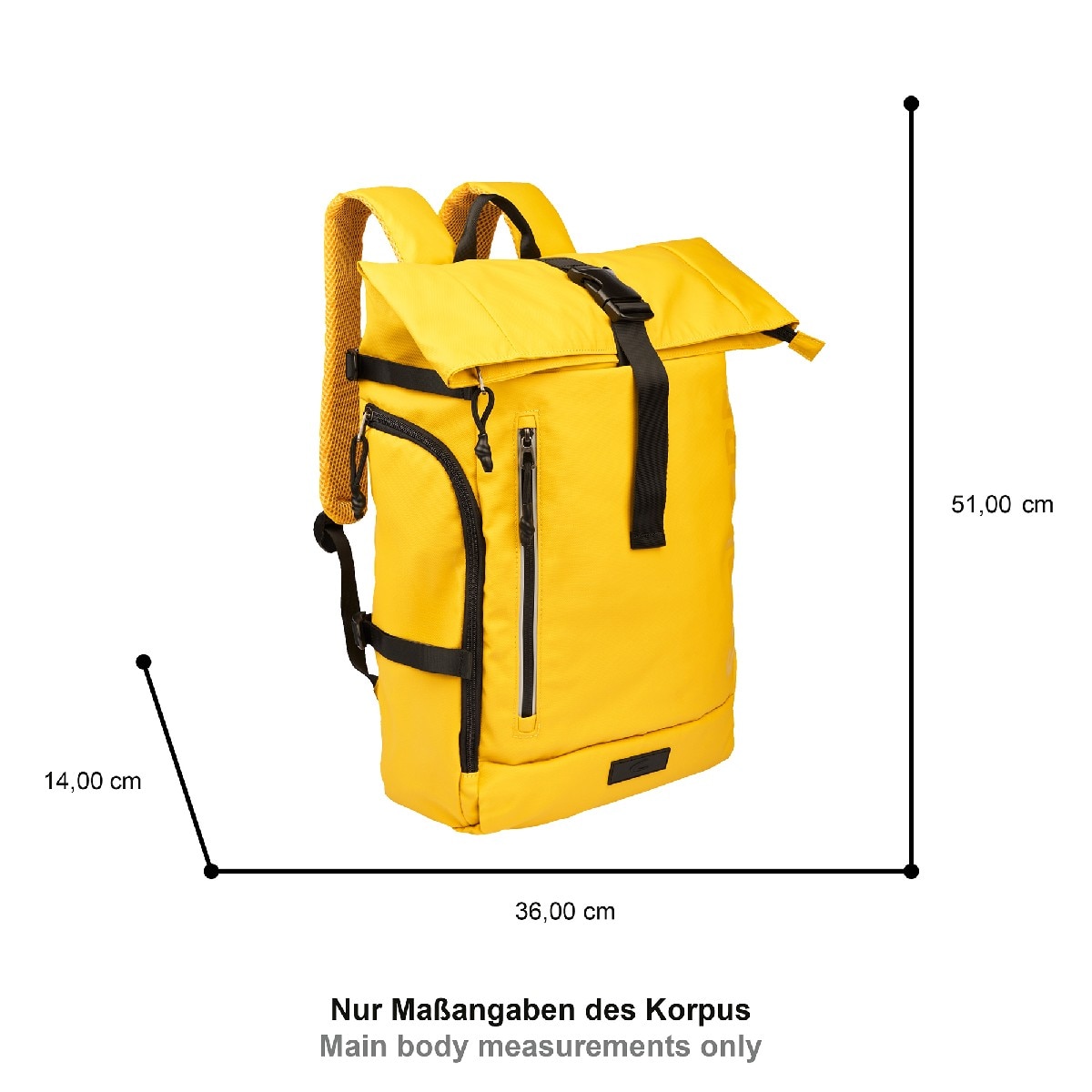 Mochila Roltop Explore - Amarelo Amarelo-5