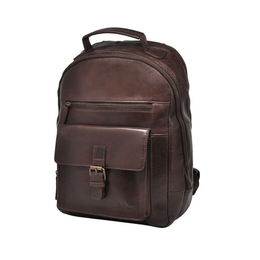 Imagem 0 de Mochila em Pele Genuína MP ADVENTURE C29P028 em Castanho Ruf