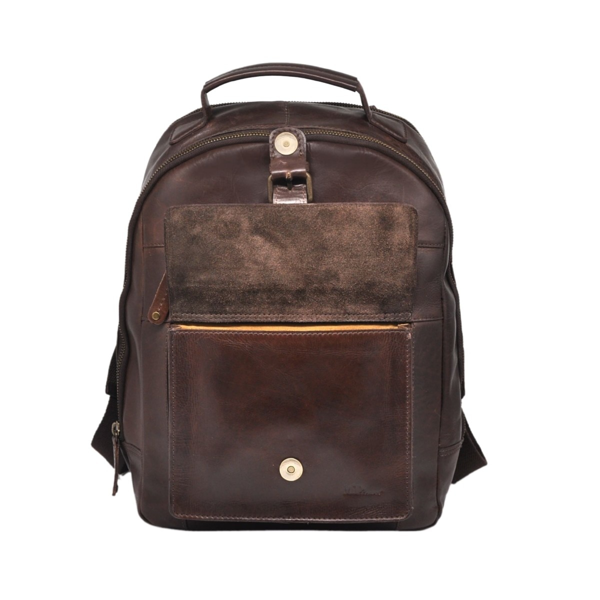 Mochila em Pele Genuína MP ADVENTURE C29P028 em Castanho Ruf 2